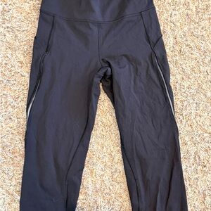 Lululemon Black capri Athletic Leggings
